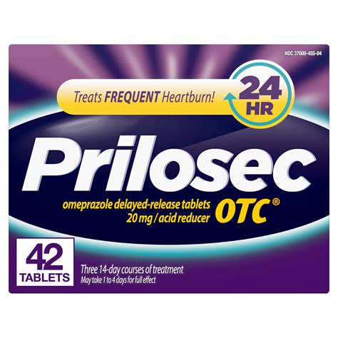 Prilosec OTC Heartburn Relief and Acid Reducer Tablets, 42 Ct - Walmart.com