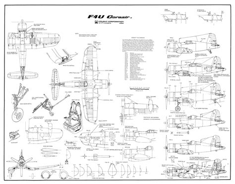 Vought f4u corsair fuselage plan - vsatiger