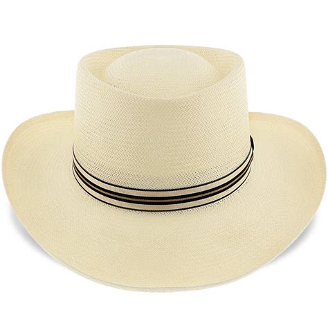 Mens Dobbs Kingston Straw Gambler Hat wide brim | Fashionable Hats