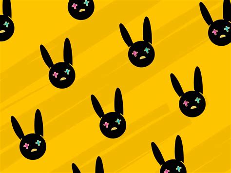 Download Bad Bunny's Signature Black Logo Wallpaper | Wallpapers.com