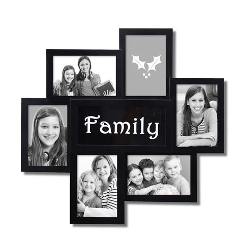 AdecoTrading 6 Opening Decorative "Family" Wall Hanging Collage Picture ...