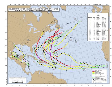 2011 Hurricane Names | 2011 National Hurricane Center Tropical Cyclone ...