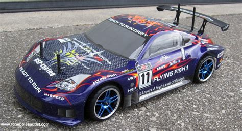 RC NITRO RACE CAR RADIO REMOTE CONTROL 2.4G 1/10 RTR 4WD 12309 Blue ...