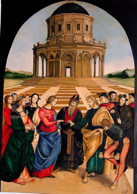 le mariage de la Vierge | Histoire de l'art, Peintures italiennes, Renaissance italienne