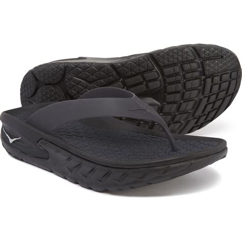 Hoka One One Ora Recovery Flip-flops (for Men) in Black for Men - Lyst