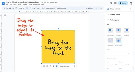 How to Bring Image to Front in Google Docs [4 EASY STEPS]