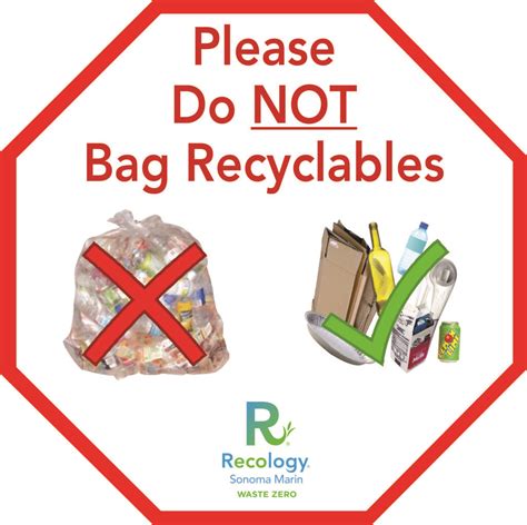 Don't Bag Your Recycling | Recology Sonoma Marin