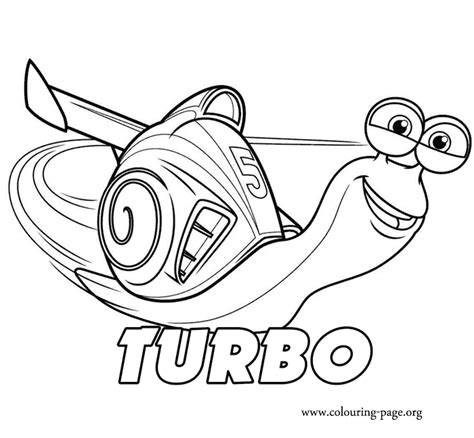 Turbo - Turbo coloring page | Coloring pages for kids, Free kids ...