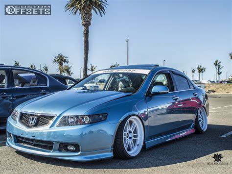 2004 Acura TSX Wheel Offset Tucked Coilovers | 368904 | Custom Offsets