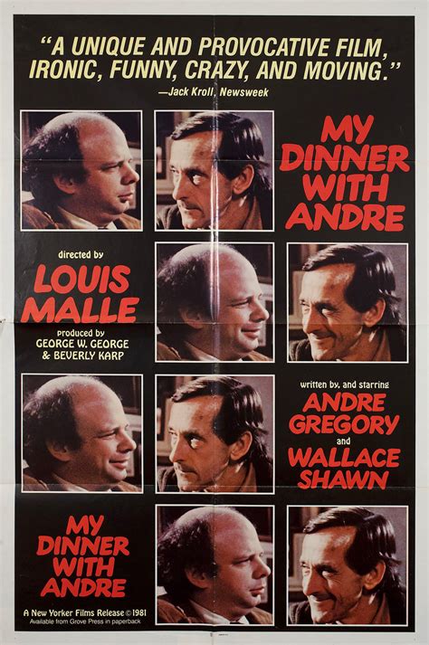 My Dinner with Andre 1981 U.S. One Sheet Poster - Posteritati Movie Poster Gallery