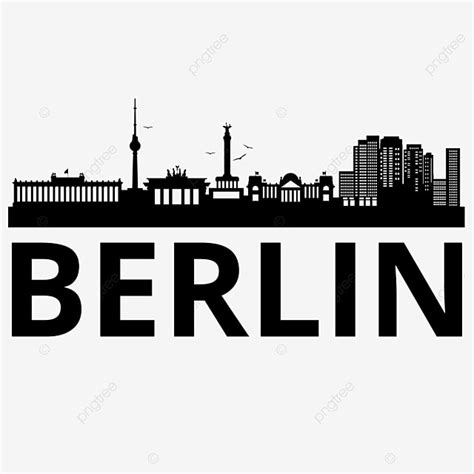 Berlin Skyline Vector Hd Images, Beautiful Berlin Skyline Image And Vector Design, Berlin ...