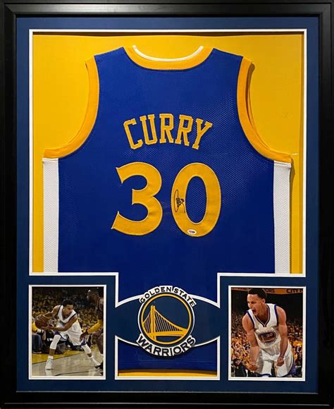 Steph Curry Autographed Signed Framed Jersey PSA/DNA Autograph Golden ...