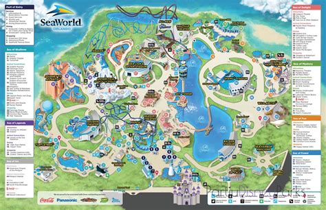 Theme Park Brochures SeaWorld Orlando Map 2021 - Free Download - Theme ...