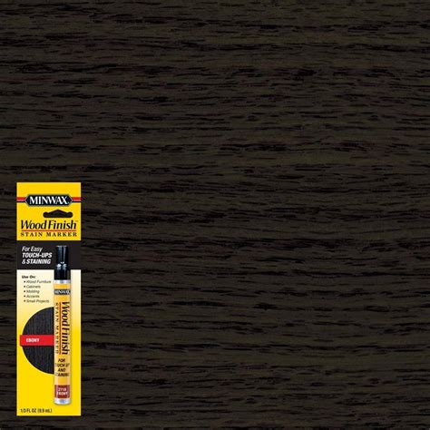 Minwax 1/3 oz. Ebony Wood Finish Stain Marker-63490 - The Home Depot