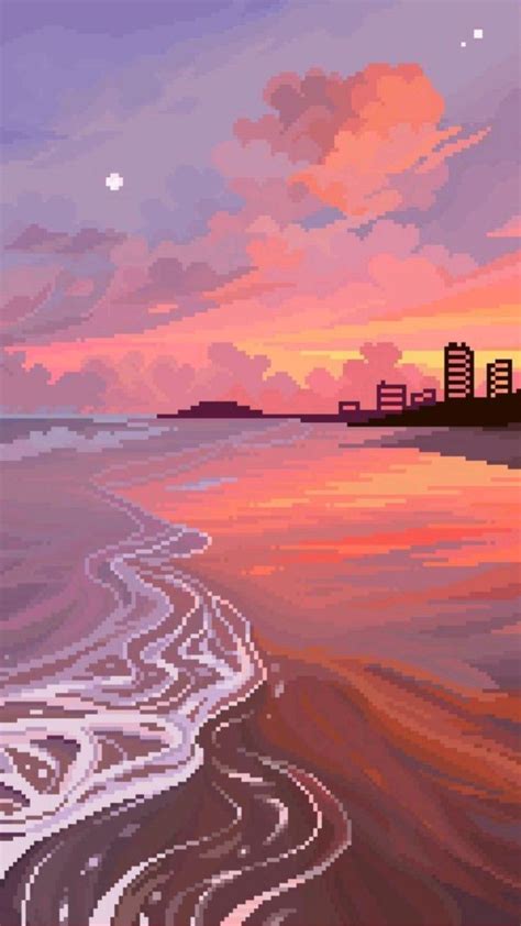 pixel aesthetic | Pixel art landscape, Pixel art design, Cool pixel art