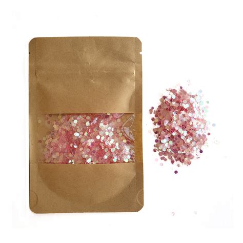 Chunky Light Pink Glitter Hexagon - Resin Art World