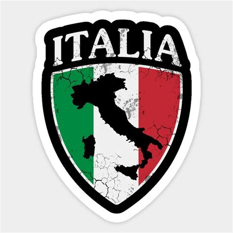 Italia Flag Crest Map Italian Italy Italiano by e | Italy flag, Italian ...