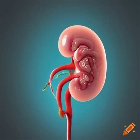 Illustration of a kidney tumor on Craiyon