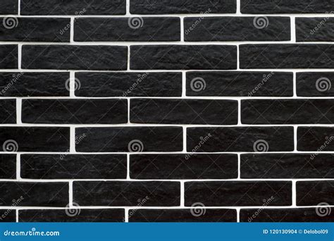 Black Brick Tiles with White Grouting Stock Photo - Image of block ...