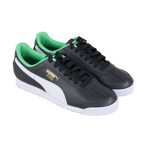 Puma Roma Basic + 36957101 Mens Black Synthetic Low Top Sneakers Shoes ...