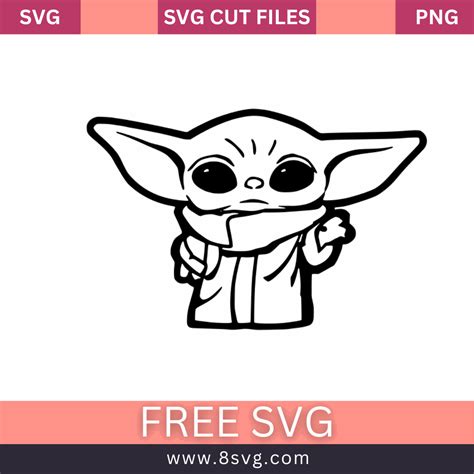 Baby Yoda Outline SVG Free Download: For Star Wars Fans – RNOSA LTD | 8SVG