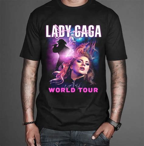 Lady Gaga world tour 2017 Unisex tee T shirt Pop MusicFashion Short ...