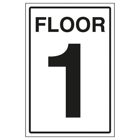 Floor Level 1 sign- Ref: st8 – Safety Sign Warehouse