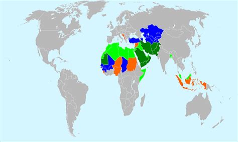 Islamic Countries Of The World - WorldAtlas