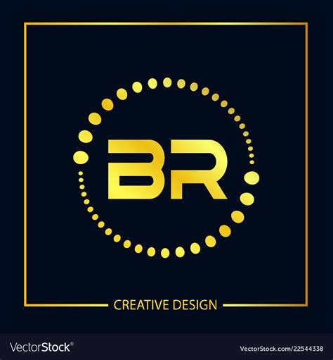 Initial letter br logo template design Royalty Free Vector