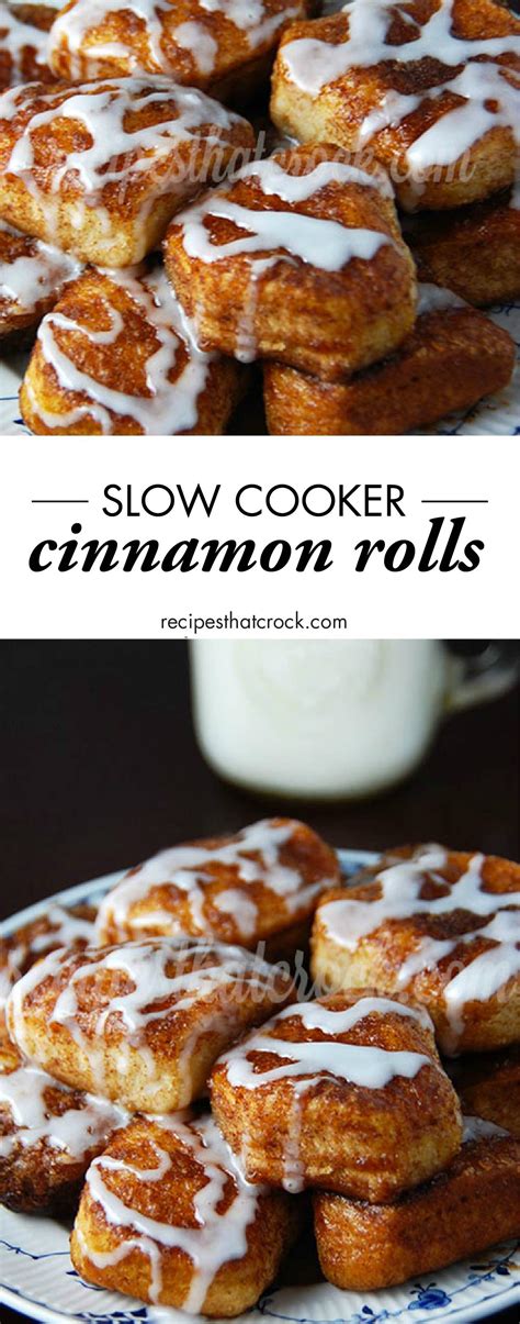 Crock Pot Cinnamon Rolls - Recipes That Crock! | Slow cooker desserts, Recipes, Crock pot desserts