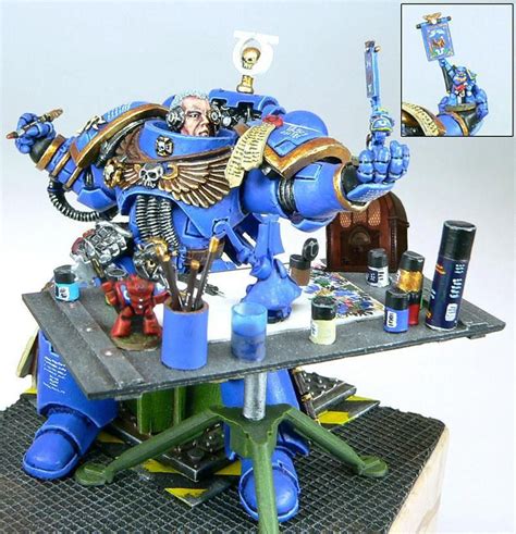 Space Marine painting a Space Marine - Epic! | Warhammer 40k miniatures ...