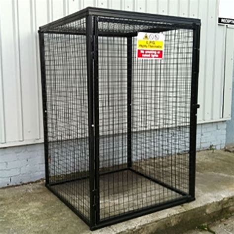 Secure Gas Bottle Storage Cage - 9x 47kg Cylinders (GC30) - Fuel Tank Shop