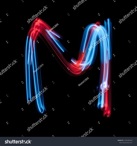 694 Neon Blue Letter M Images, Stock Photos & Vectors | Shutterstock