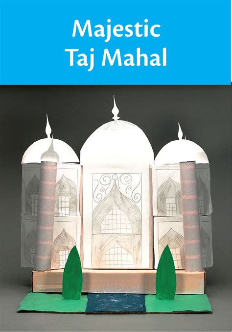 Majestic Taj Mahal on crayola.com | Taj mahal, Taj mahal art, Art lessons