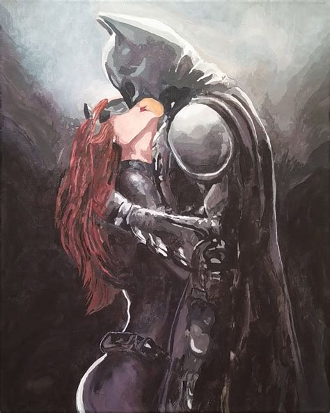 Kiss of Superheroes. of the BatMan and Catwoman. by Helgana Shyshkina-Rybalskaya (2023 ...