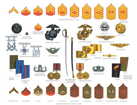 Enlisted rank devices #usmc #marines #marinecorps | Marine corps ...