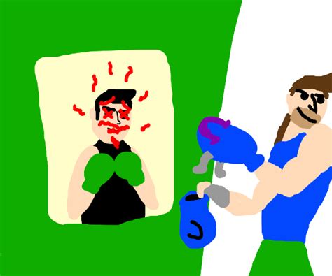 Aran Ryan (Punch-Out!! Wii) - Drawception