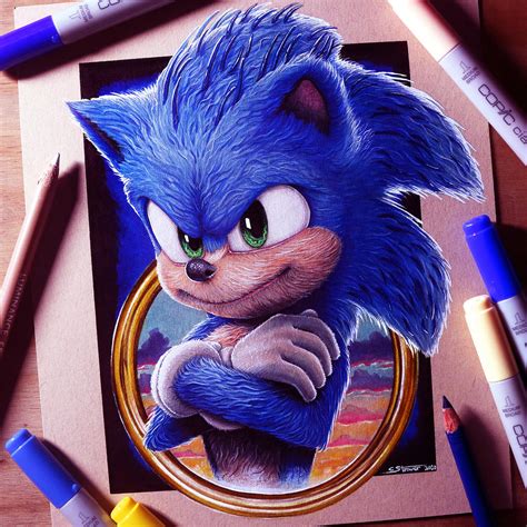 Sonic the Hedgehog Drawing by LethalChris on DeviantArt