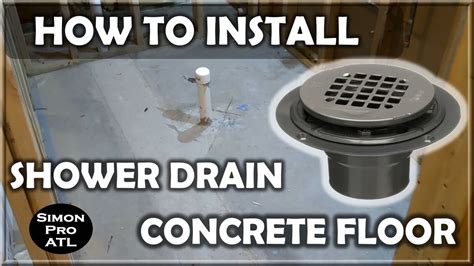 How to install Oatey shower drain on a concrete slab for a shower pan liner - YouTube