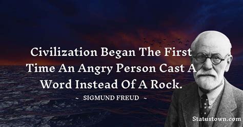 Civilization began the first time an angry person cast a word instead ...