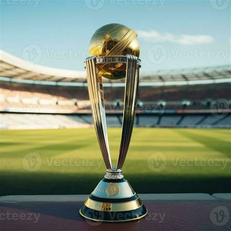 Cricket trophy on the cricket ground generative ai 30867950 Stock Photo ...