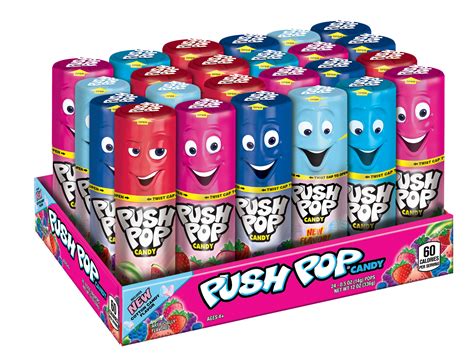 Push Pop, Assorted Flavor Lollipops, 12 Oz, 24 Ct - Walmart.com - Walmart.com