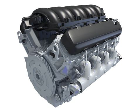 3d 2014 chevrolet silverado v8 engine model