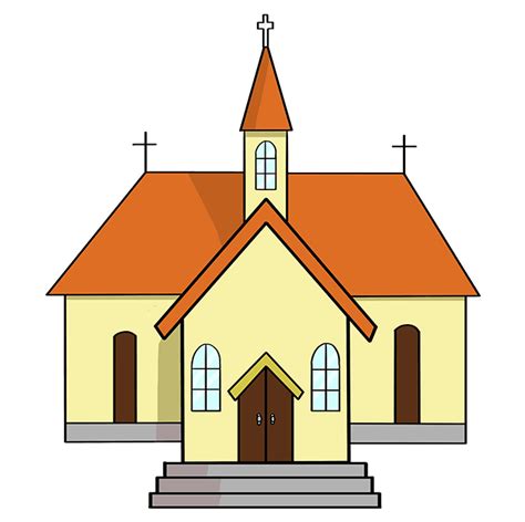 draw a cartoon church - placement-of-cub-scout-patches