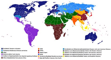 World cultural zones [OC] [1451x786] : MapPorn