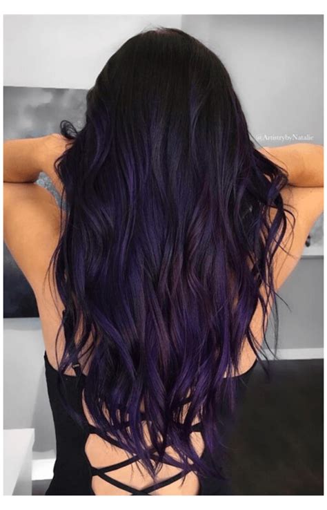 50+ Dark Purple Hair Color Ideas #dark #purple #hair #darkpurplehair Do you want dark purple ...