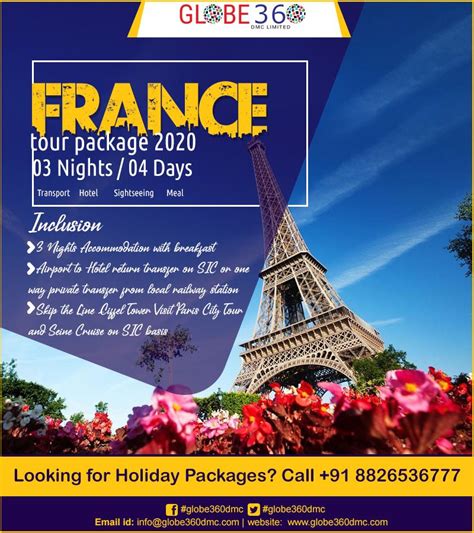 France tour package with globe360 Dmc | Paris city tour, Tour packages ...