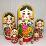 Semenov red 10set Babushka giant - Dolls in Dolls - Babushka Genuine ...