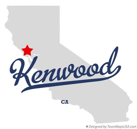 Map of Kenwood, CA, California