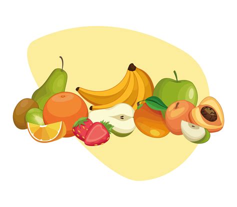 Delicious fruits cartoons 688136 Vector Art at Vecteezy